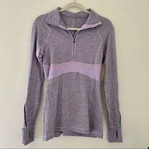 Lululemon Full Tilt Pullover - Lilac Wee Stripe- 6